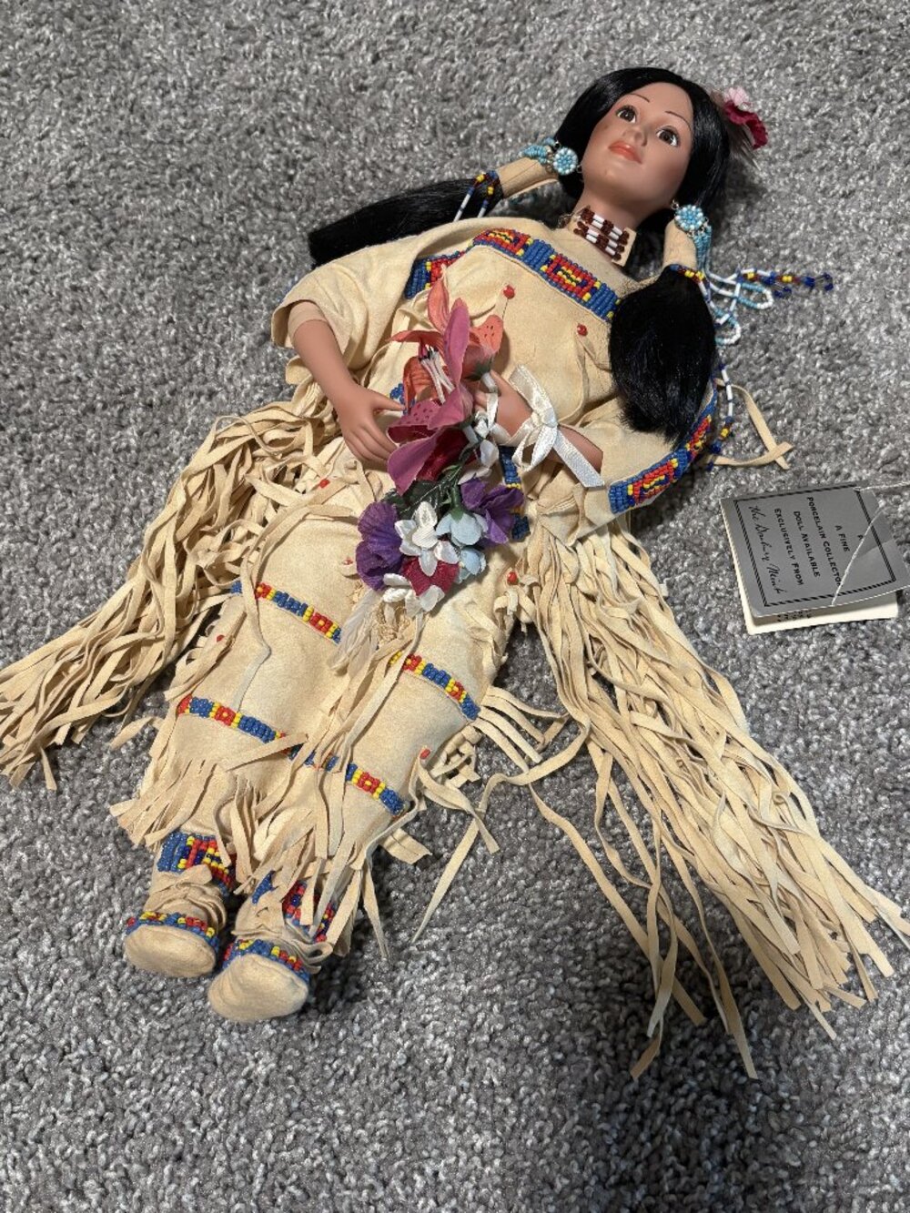 Maiden Porcelain Doll. Morning Song Cheyenne Indian Bride.